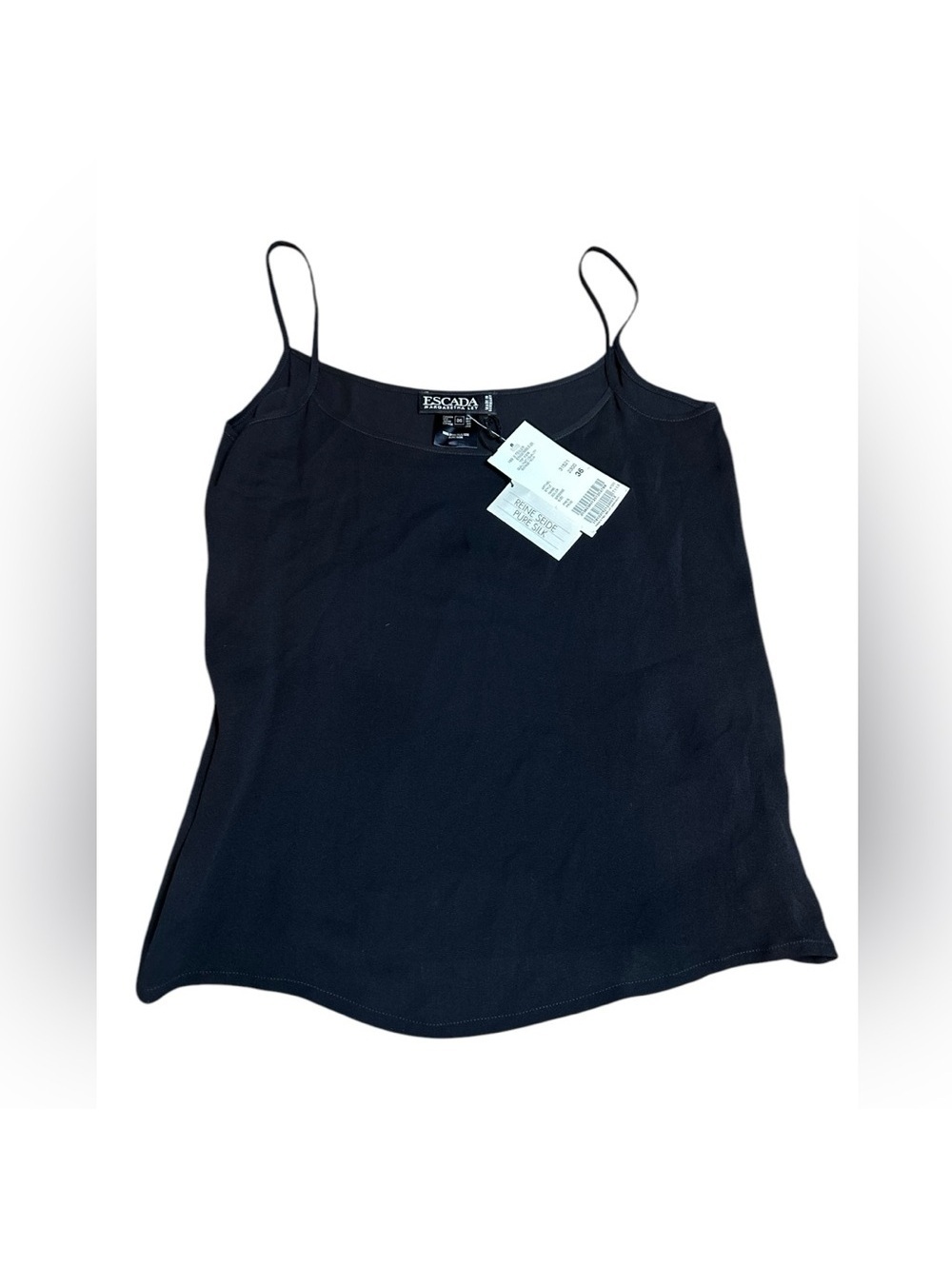 ESCADA NWT margaretha ley black pure silk camisole